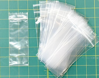 2" x 5" reclosable zip-top bags - 2mil 2x5 - small clear plastic bags