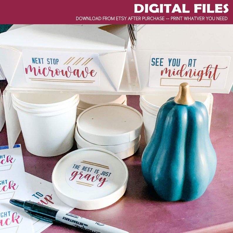 Thanksgiving Leftovers Printables DIGITAL Stickers Bag - Etsy