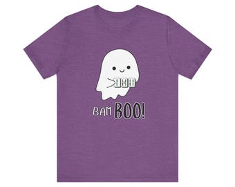 Halloween Mahjong Shirt - Bam BOO Cute Ghost T-Shirt for Mahjong Lovers