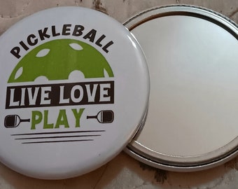 Pocket Mirror or Magnet  PICKLEBALL cosmetic makeup compact