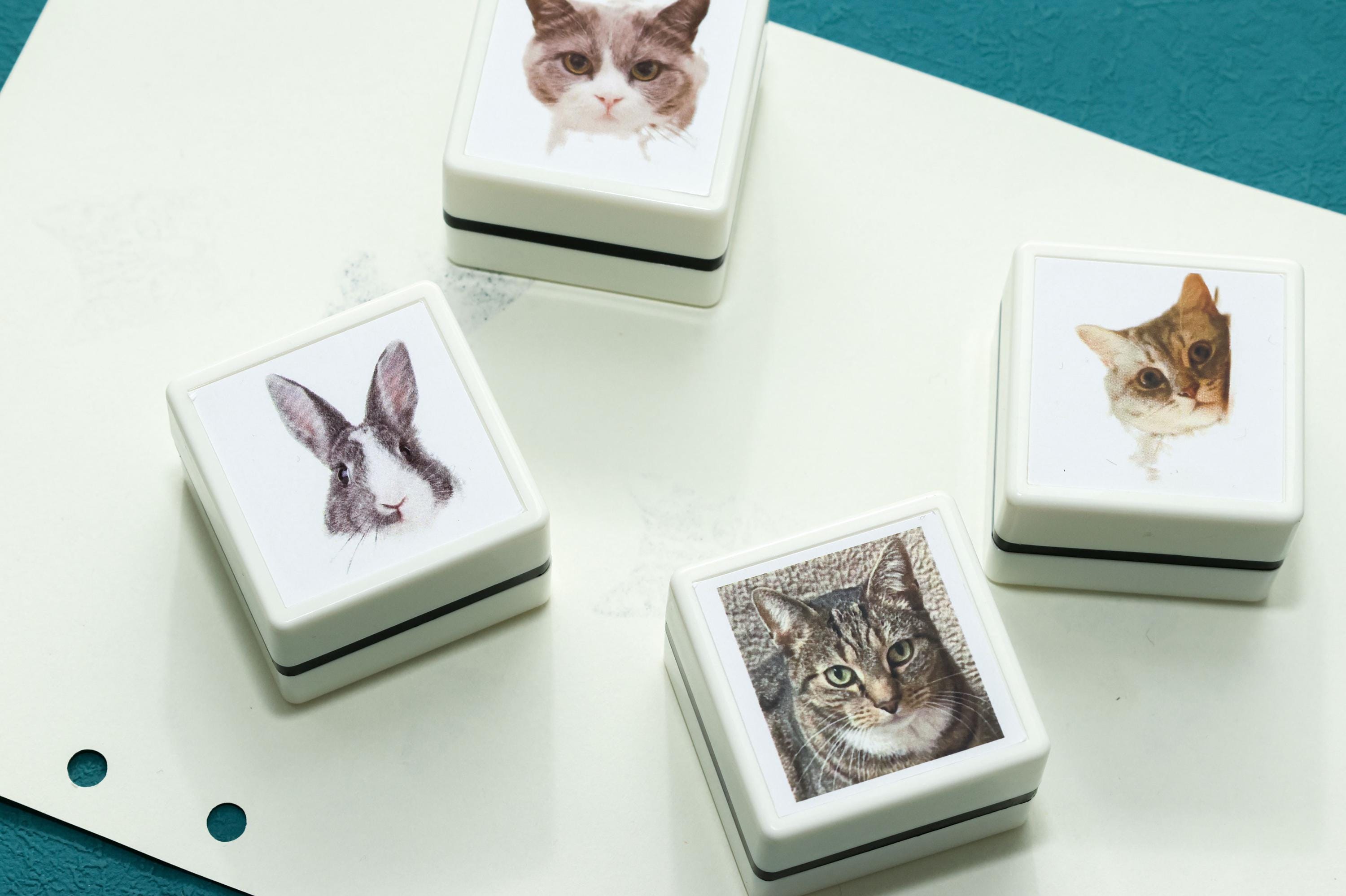Personalized Custom Pet Stamp - Unique Cat & Dog Portrait Stamp for Pet Lovers & Memorial Gifts