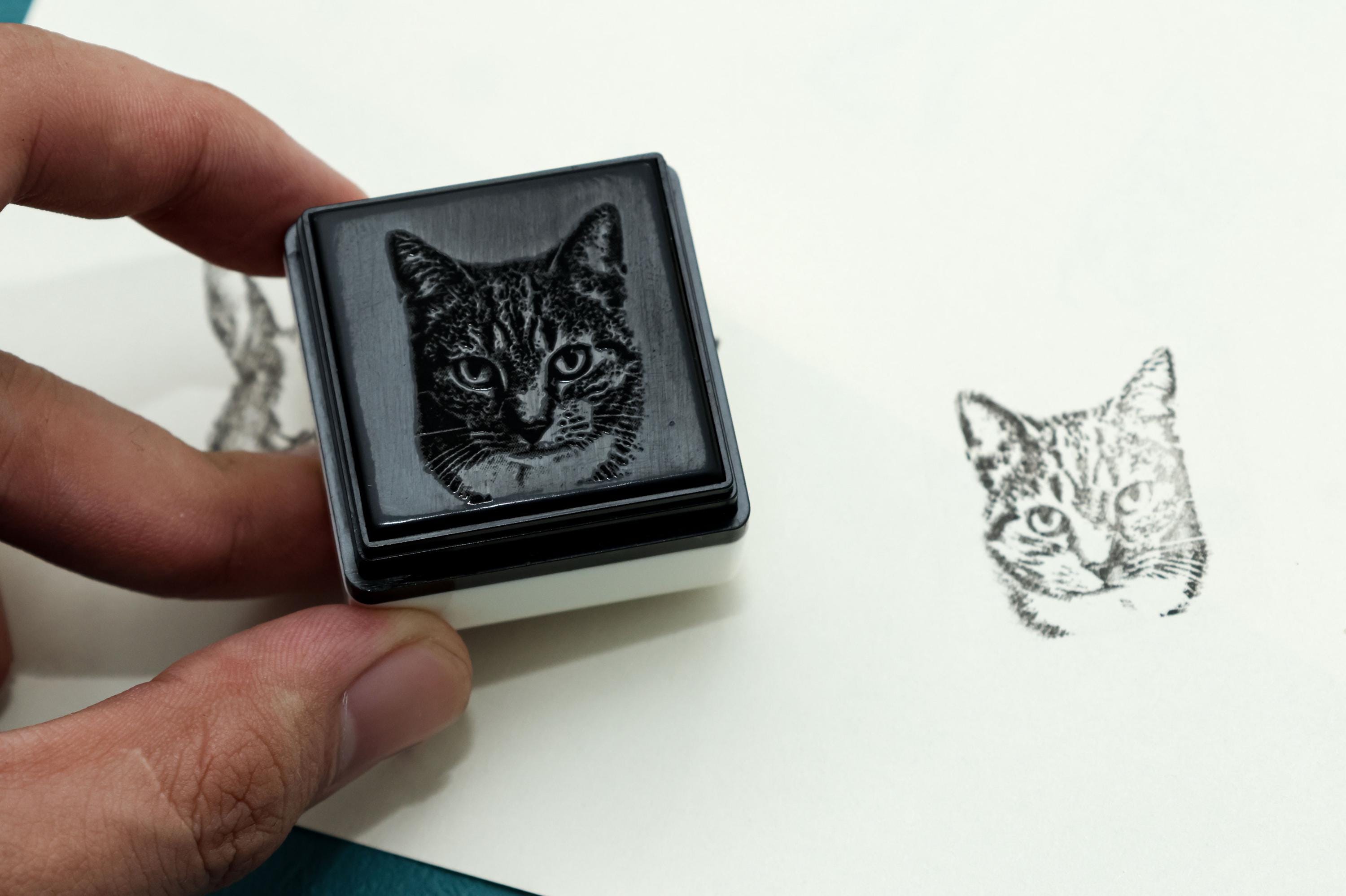 Personalized Custom Pet Stamp - Unique Cat & Dog Portrait Stamp for Pet Lovers & Memorial Gifts