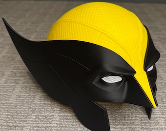 Wolverine Mask / Helmet / Cowl 3D Print Raw from Deadpool 3 Movie Wearable Costume