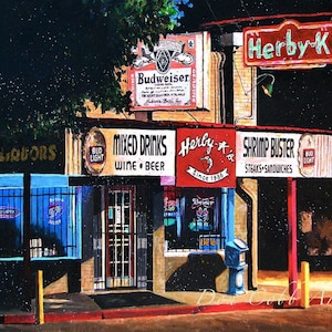 Herby K's Seafood Restaurant Cafe Diner Shreveport Art Prints Framed Prints Canvas Gallery Wrap Prints image 1