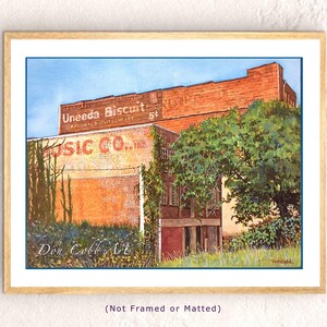 Uneeda Biscuit, Original Watercolor Painting, Not Framed, Not A Print