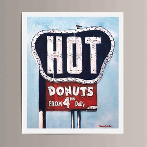 Shreveport Donut Shop Sign Art Southern Maid Hearne Ave. Art Prints Framed Prints Canvas Gallery Wrap Prints image 5