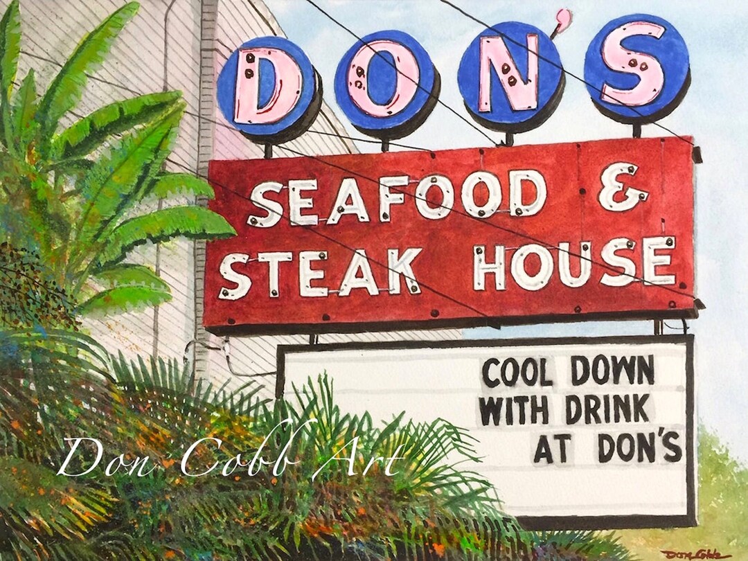 Don's Seafood Shreveport Restaurant Cafe Diner Bar Grill Art Prints Framed Prints Canvas Gallery