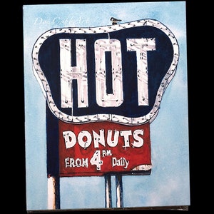 Shreveport Donut Shop Sign Art Southern Maid Hearne Ave. Art Prints Framed Prints Canvas Gallery Wrap Prints image 4