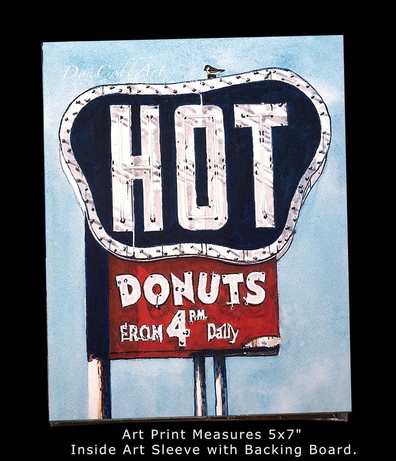 Shreveport Donut Shop Sign Art Southern Maid Hearne Ave. Art Prints Framed Prints Canvas Gallery Wrap Prints image 4