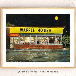 Waffle House Full Moon Artwork Prints: Signed & Numbered
