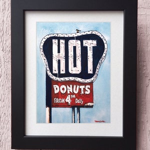 Shreveport Donut Shop Sign Art Southern Maid Hearne Ave. Art Prints Framed Prints Canvas Gallery Wrap Prints image 2