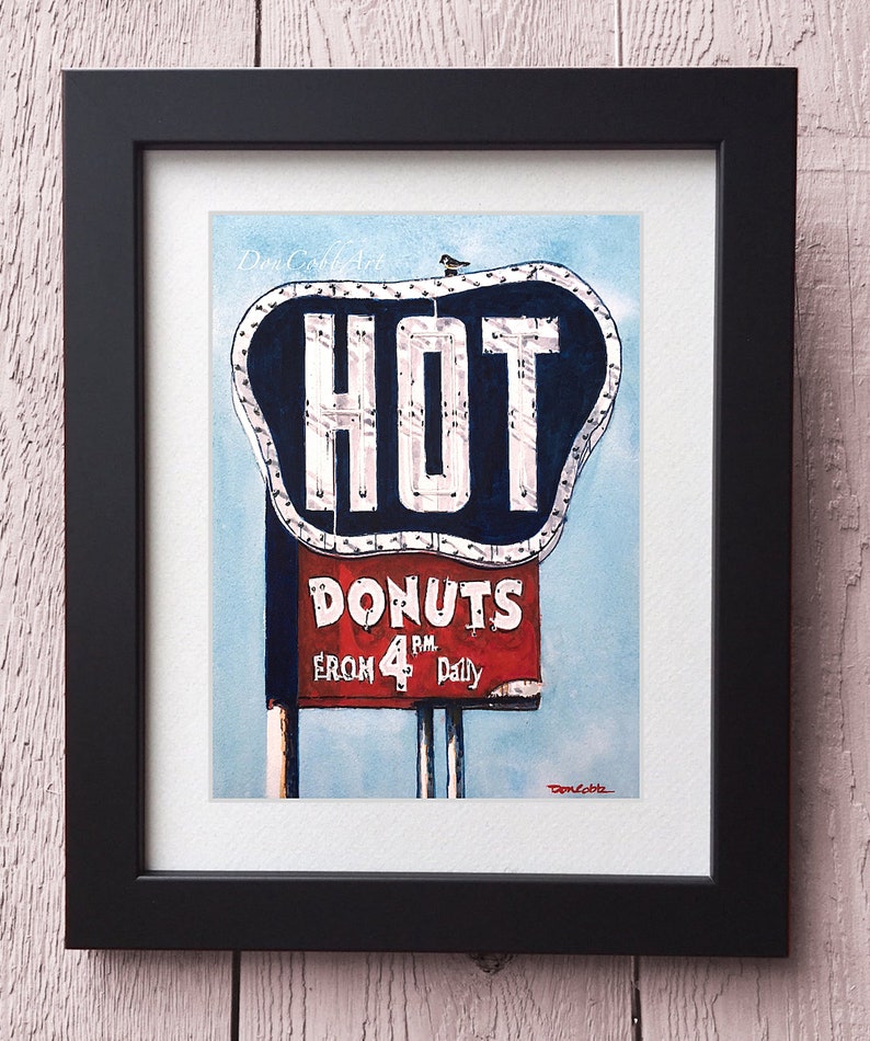 Shreveport Donut Shop Sign Art Southern Maid Hearne Ave. Art Prints Framed Prints Canvas Gallery Wrap Prints image 2