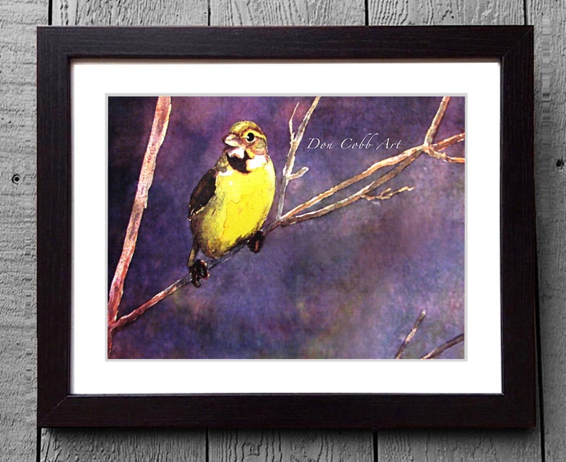 Bird Art Young Meadow Lark Art Prints, Framed Prints, Canvas Gallery Wrap Prints image 2