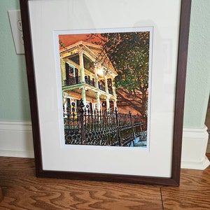 New Orleans Art Garden District Mansion Art Prints Framed Prints Canvas Gallery Wrap Prints image 10