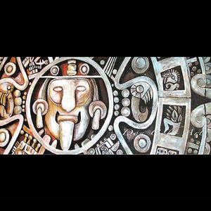 Aztec Calendar, Doomsday Art, Signed Art Prints and Canvas Gallery Wrap Prints