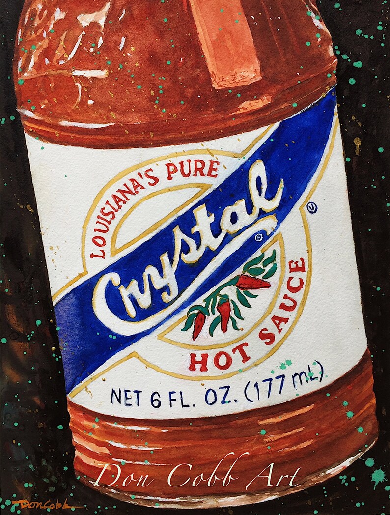 Crystal Hot Sauce Art Prints and Framed Prints Signed and Etsy