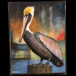 Pelican Louisiana Brown Pelican Art Louisiana State Bird Art Prints Framed Prints Canvas Gallery Wrap Prints 5x7 Art Print inches