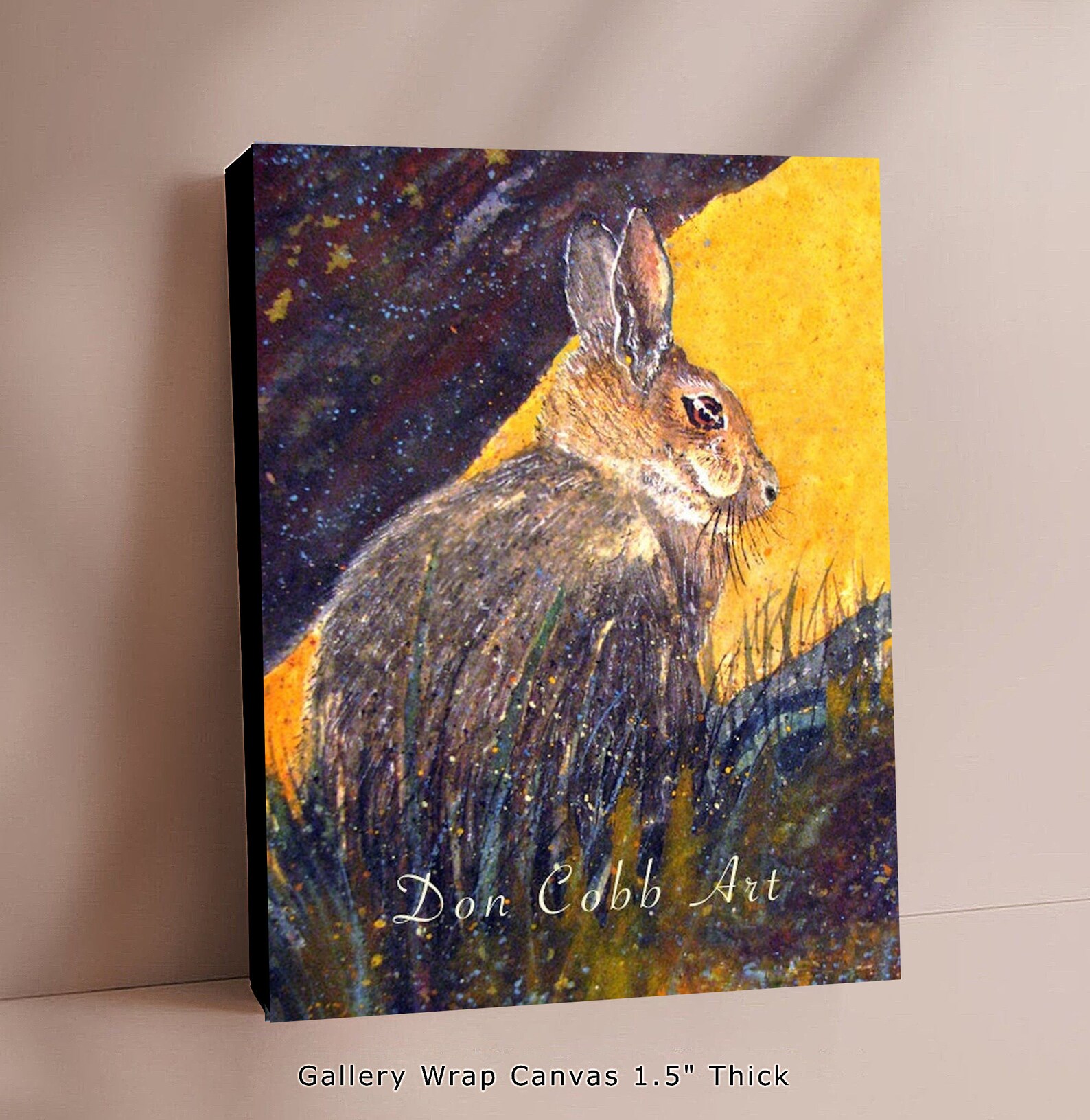 Rabbit Art cottontail Rabbit Art Prints and Canvas Etsy