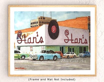 Shreveport, Stan the Record Man, Signed Art Prints, Framed Prints, Canvas Gallery Wrap Prints