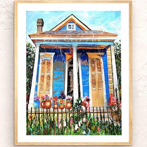 New Orleans, French Quarter, Shotgun House, Signed Art Prints, Framed Prints, Canvas Gallery Wrap Prints, Bloom Street