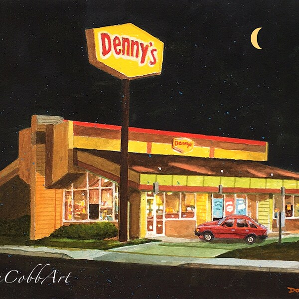 Denny's Restaurant - Art Prints - Framed Prints - Canvas Gallery Wrap Prints - in Many Sizes