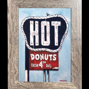 Shreveport Donut Shop Sign Art Southern Maid Hearne Ave. Art Prints Framed Prints Canvas Gallery Wrap Prints image 3