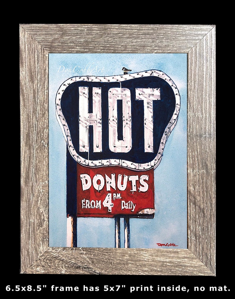 Shreveport Donut Shop Sign Art Southern Maid Hearne Ave. Art Prints Framed Prints Canvas Gallery Wrap Prints image 3