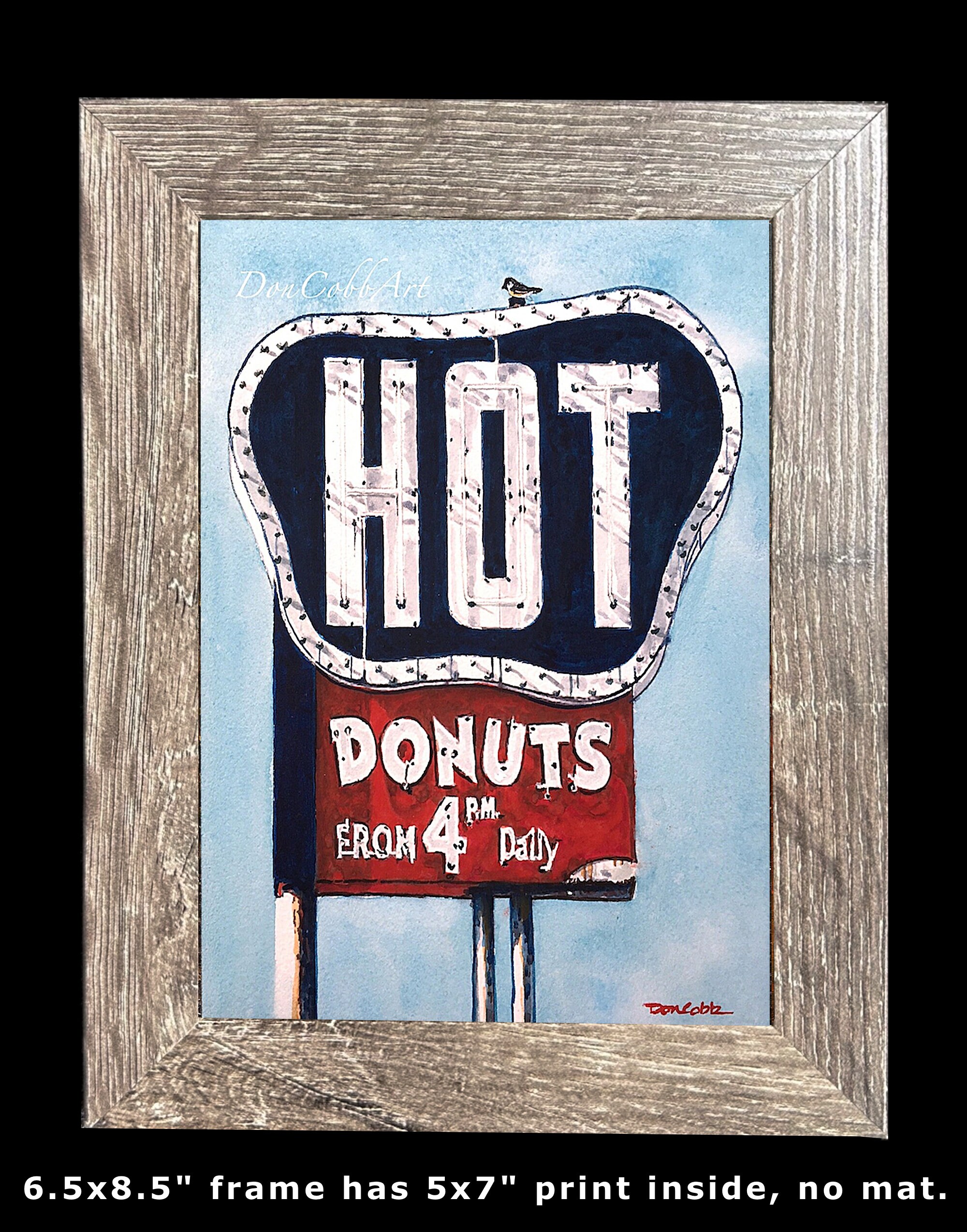 Southern Maid Donuts Sign Art Print: Shreveport Hearne Ave