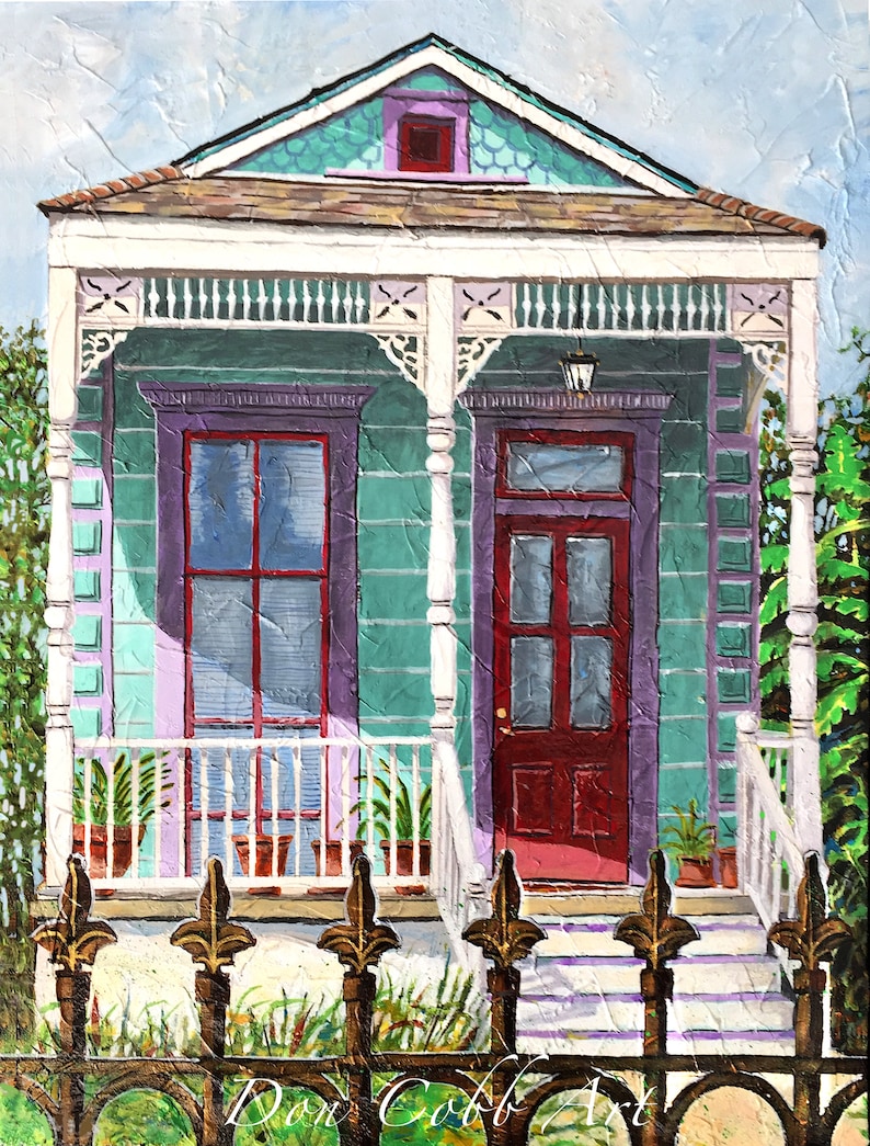 New Orleans Tremé Shotgun House Art Prints Signed Etsy