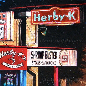 Herby K's Seafood Restaurant Cafe Diner Shreveport Art Prints Framed Prints Canvas Gallery Wrap Prints image 9