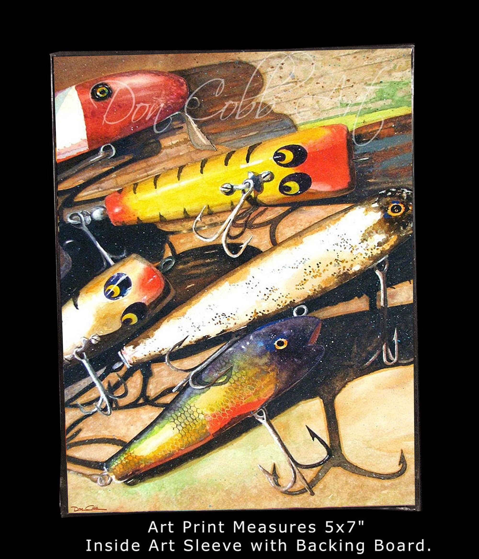 Fishing Lure Art_vintage Lures_art Prints_framed Prints_canvas