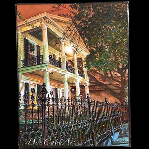 New Orleans Art Garden District Mansion Art Prints Framed Prints Canvas Gallery Wrap Prints 5x7 Art Print inches