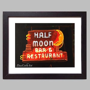 New Orleans Art, Original Painting, Half Moon Bar and Restaurant, NOT A PRINT