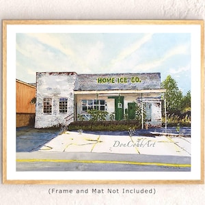 Magnolia Arkansas Art Print: Home Ice Co. Watercolor