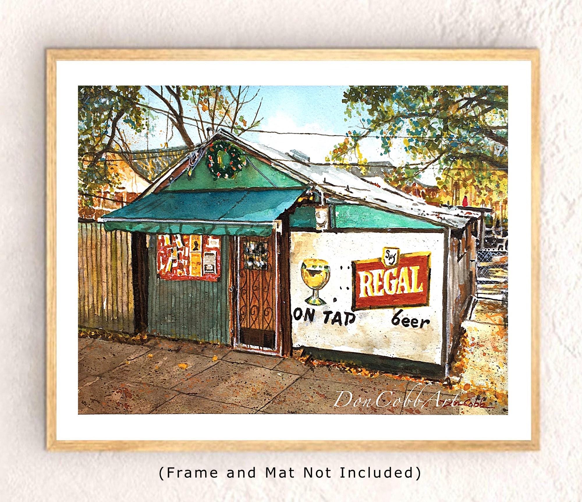 New Orleans Art Print: Snake and Jake's Christmas Club Lounge