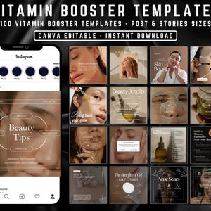 B12 Aufnahmen Instagram Templates I Vitamin Booster Post I Nurse Inector Instagram I B12 Aufnahmen Template I Vitamin Booster Template I Medspa