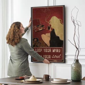 Lose Your Mind Find Your Soul Vintage Poster, Lose Your Mind Print, Vintage Music-Inspired Wall Art, Retro Poster Print, Music Retro Poster
