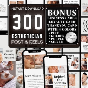 Skincare Instagram, Esthetician Instagram, Skincare Instagram Templates, Skincare Posts, Esthetician Templates, Skincare Social Media