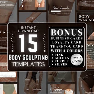 Body Sculpting Instagram Templates I Body Contouring Instagram I Coolsculpting Post I Body Sculpting Social Media I Luxury Social Media
