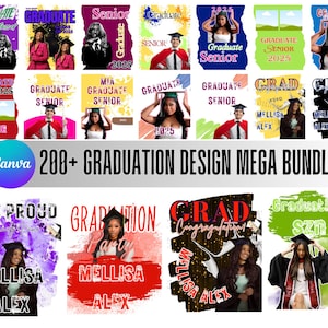 2025 Graduation tshirt Grad Bootleg Canva Template, Graduation t shirt bundle, Canva Grad tshirt template, Class of 2025 Graduation T Shirt
