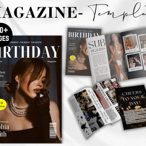 Custom Birthday Magazine | Birthday Gift For Friends | Best Friend Birthday Magazine Template | Personalized Gift | Sister Gift | Magazines