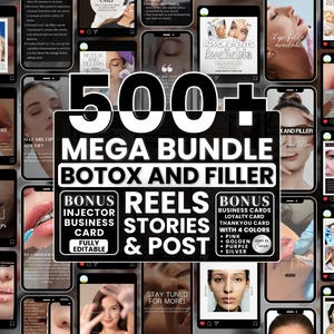 Nurse Injector Instagram Templates, Aesthetic Nurse Template, Medspa Instagram Stories, Medspa Social Media, Botox and Filler Instagram
