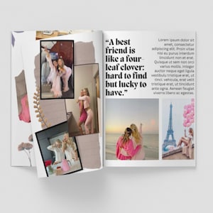 Birthday Magazine Template for Best Friend | Editable Canva Gift | Personalized Girl Birthday Keepsake