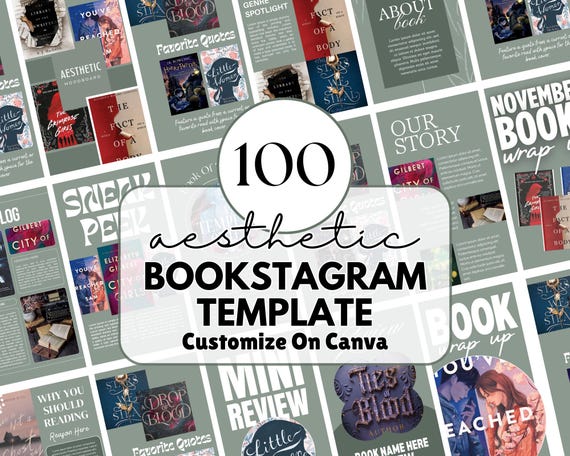 100 Bookstagram Story Templates: Author Instagram Content (Canva)