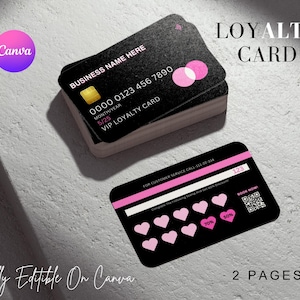 Modelo de cartão de fidelidade DIY, modelo de estilo de cartão de crédito, cartões de beleza VIP, cartão de recompensa ao cliente, cartão de desconto para salão de beleza, unhas, cabelo, tecnologia de cílios