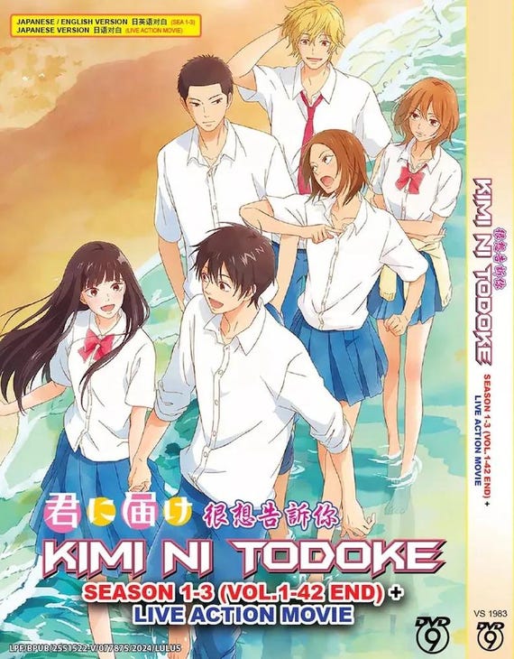 Anime DVD Kimi Ni Todoke Season 1-3(1-42end+live Action) DVD
