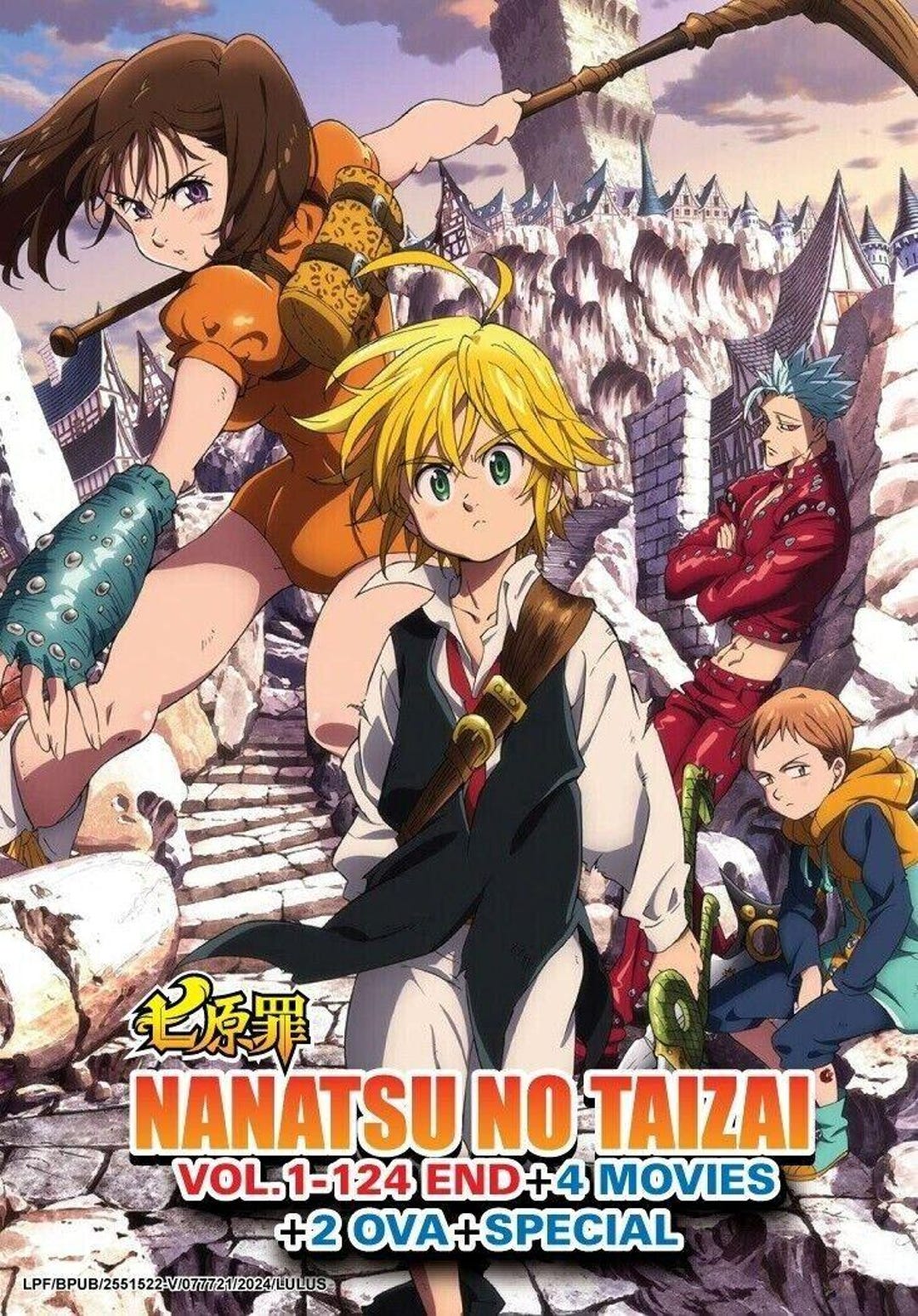DVD Anime Nanatsu No Taizai Seven Deadly Sins 124 Episode