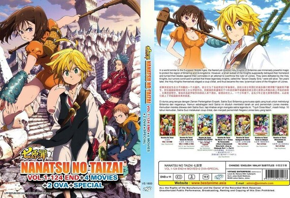 DVD Anime Nanatsu No Taizai Seven Deadly Sins 124 Episode 4 Movie