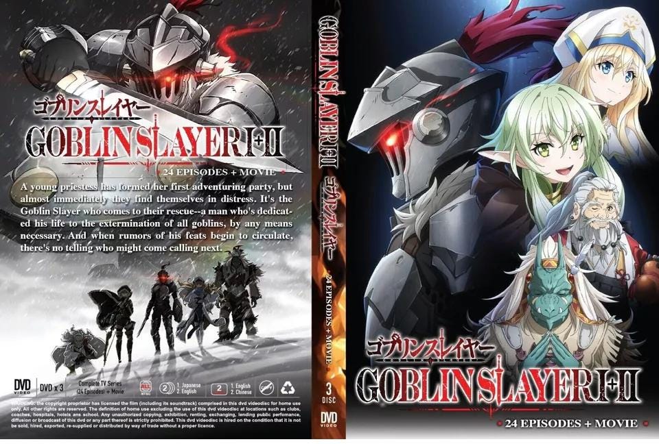 Goblin Slayer Season 1+2 + Movie Anime DVD (english Dub) Free