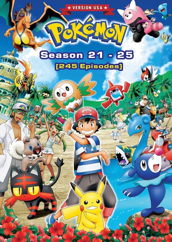 Pokemon (season 21-25) - Anime TV Series DVD Box Set (1-245